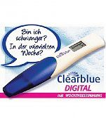 Schwangerschaftstest Clearblue Dig. mit Wochenbest.